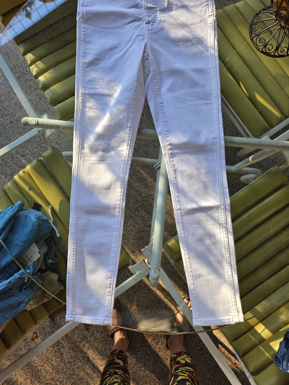 New W Tag Madewell White Stretch 10" High-Rise Skinny Jeans 25